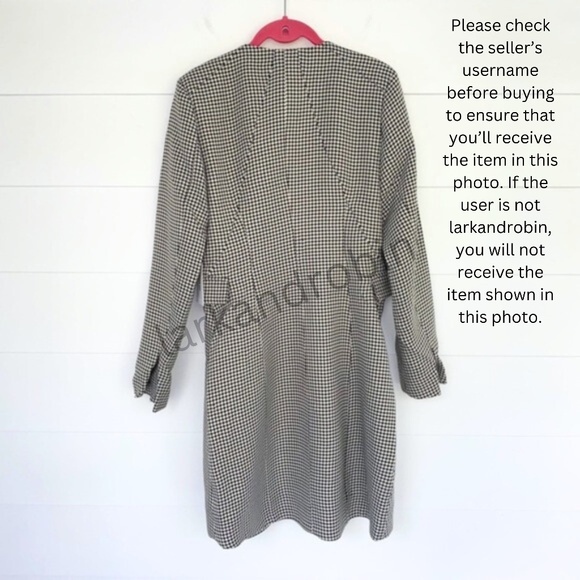 NEW Jason Wu Houndstooth Wrap Dress Medium - Picture 10 of 14